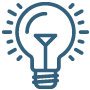 blue Lightbulb icon